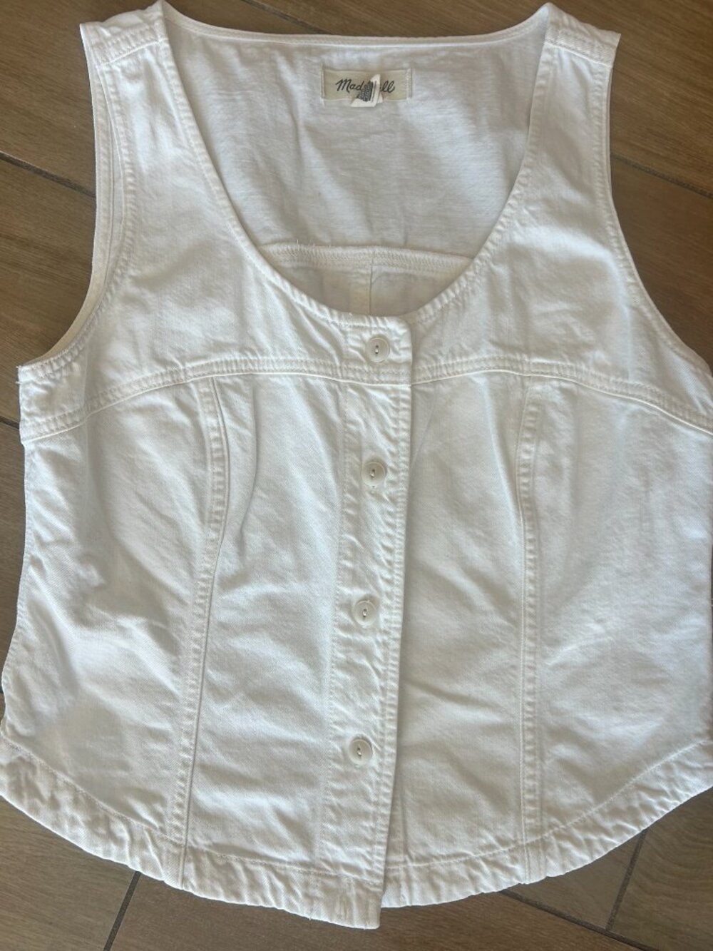 Brand New Madewell White Vest